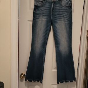 KanCan Dark Blue Flare Jeans